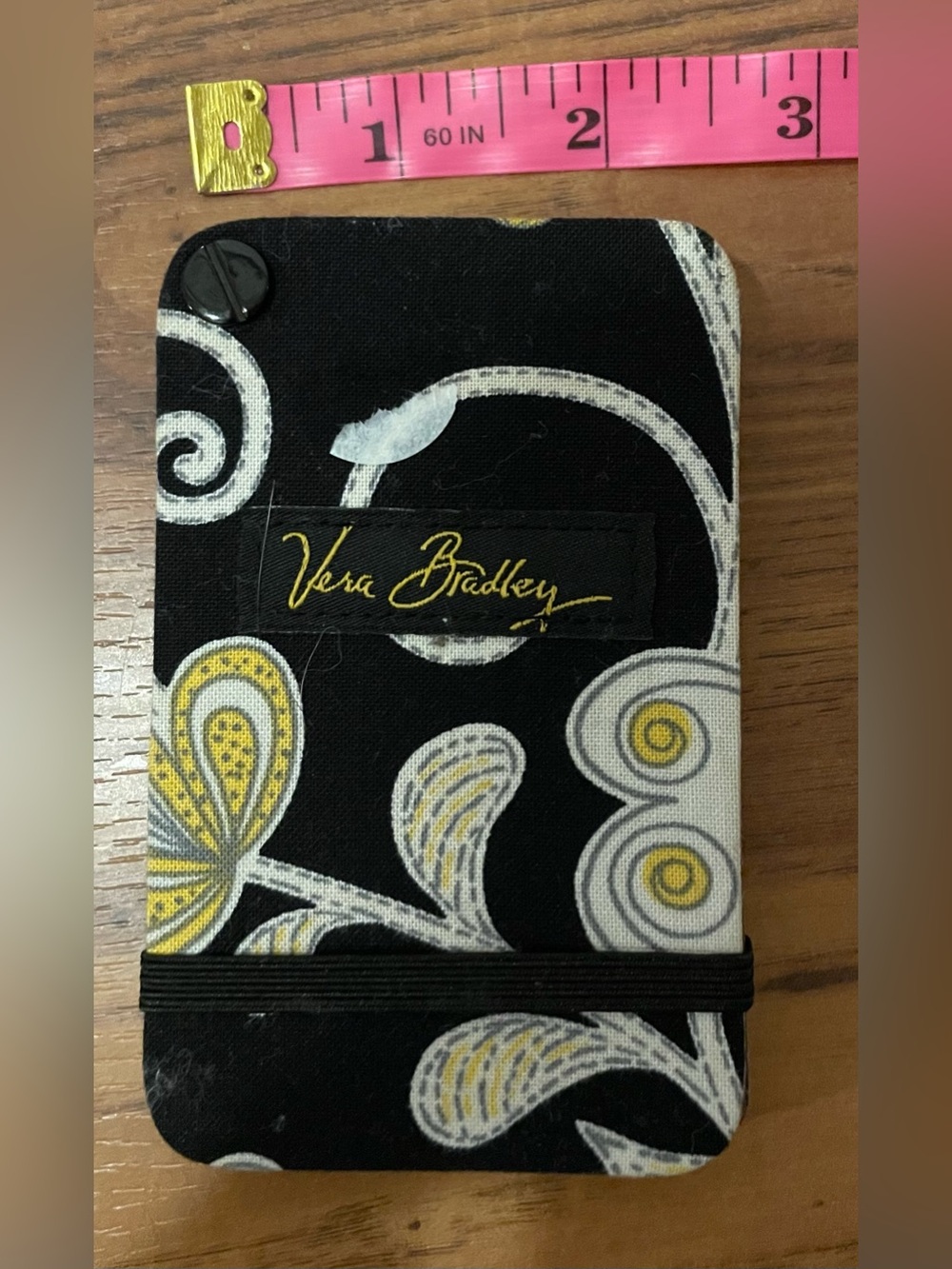 Vera Bradley fabric sleeve photo or card holder wallet Yellow Bird pattern - Picture 5 of 6